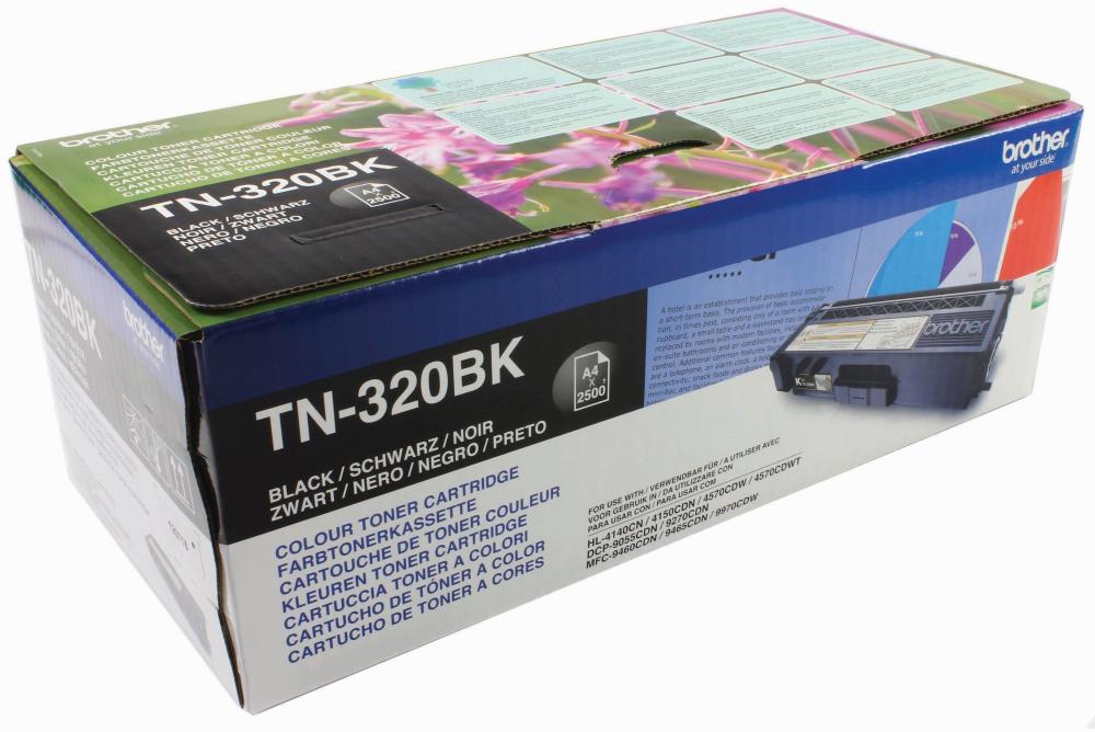 Toner Brother (TN320BK), 2500 stron, black (czarny)
