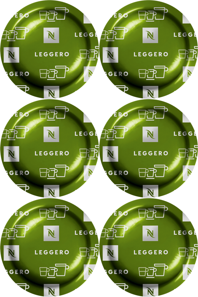 6x Kapsułki do ekspresu Nespresso Leggero, 50 sztuk