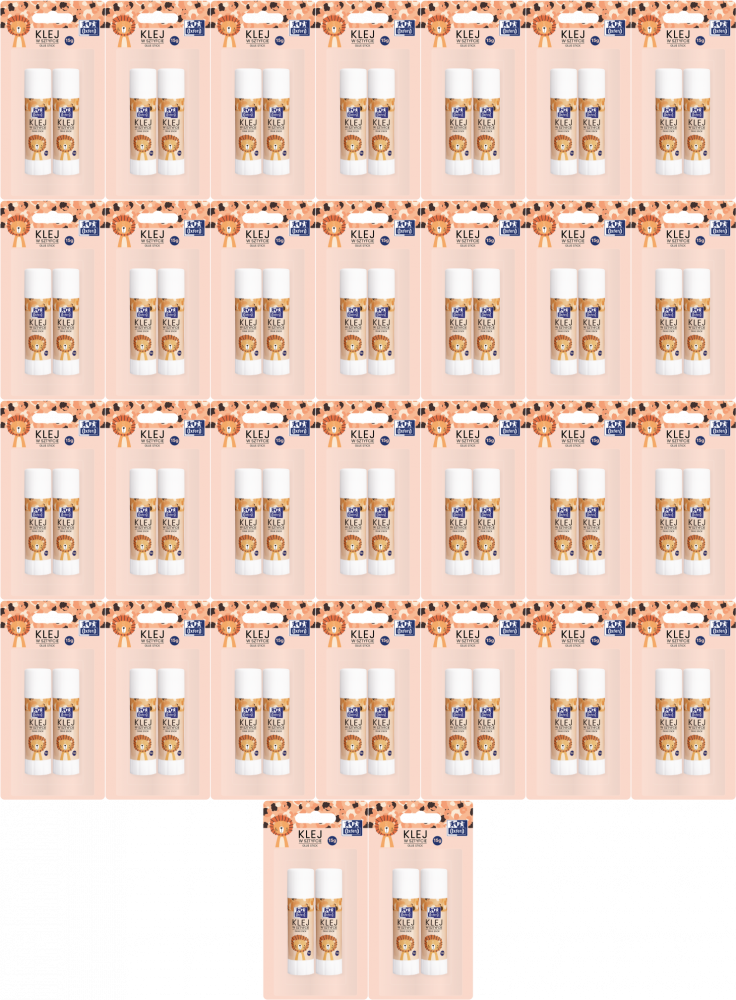 36x Klej w sztyfcie Oxford Kids, 15g, blister, 2 sztuki