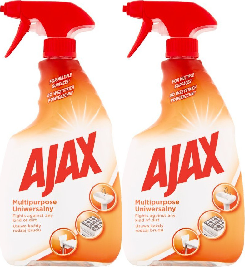 2x Płyn uniwersalny do czyszczenia wszystkich powierzchni Ajax, 750ml