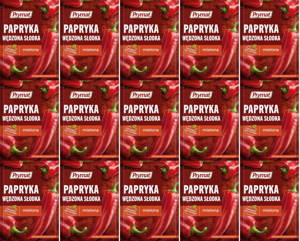 15x Papryka słodka wędzona mielona Prymat, 20g