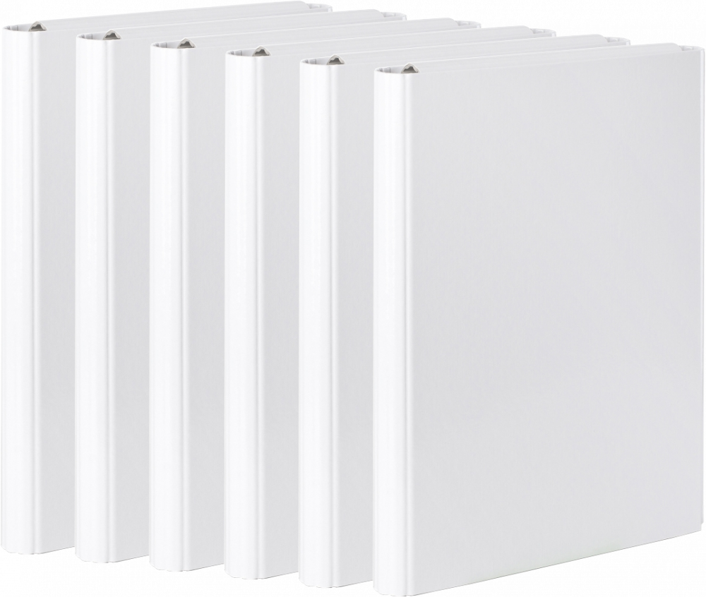 6x Teczka na rzep Vaupe, skrzydłowa, A4, 40mm, biały