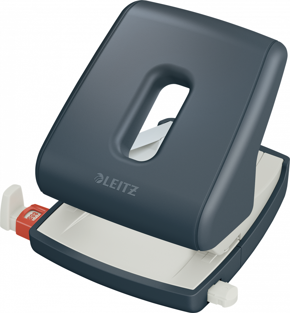 Dziurkacz Leitz Cosy, do 30 kartek, aksamitny szary