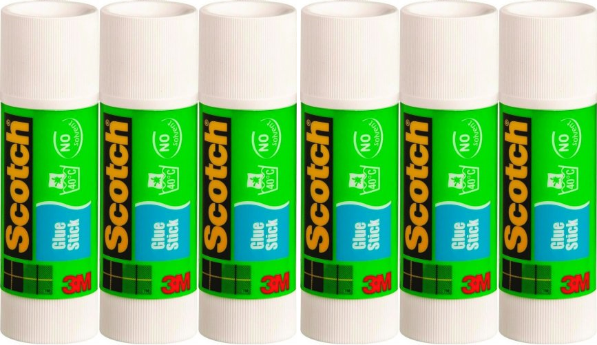 6x Klej biurowy Scotch, w sztyfcie, 40g