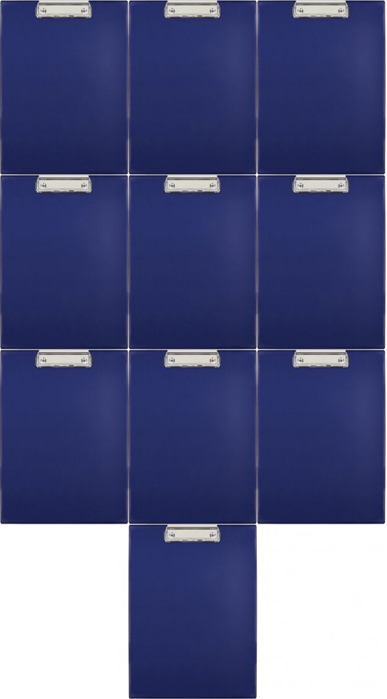 10x Clipboard Biurfol, A4, granatowy