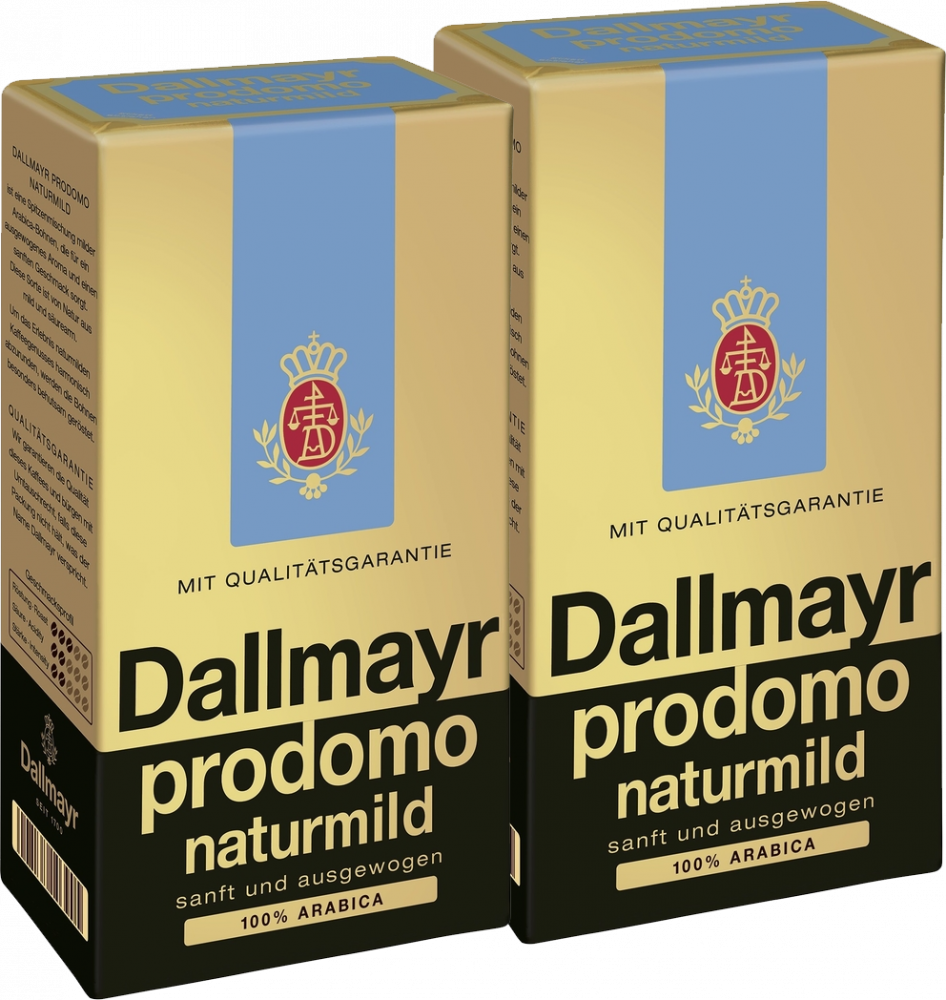 2x Kawa mielona Dallmayr Prodomo Naturmild, 500g