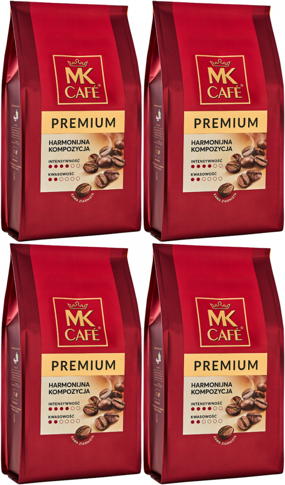 4x Kawa ziarnista MK Cafe Premium, 1kg