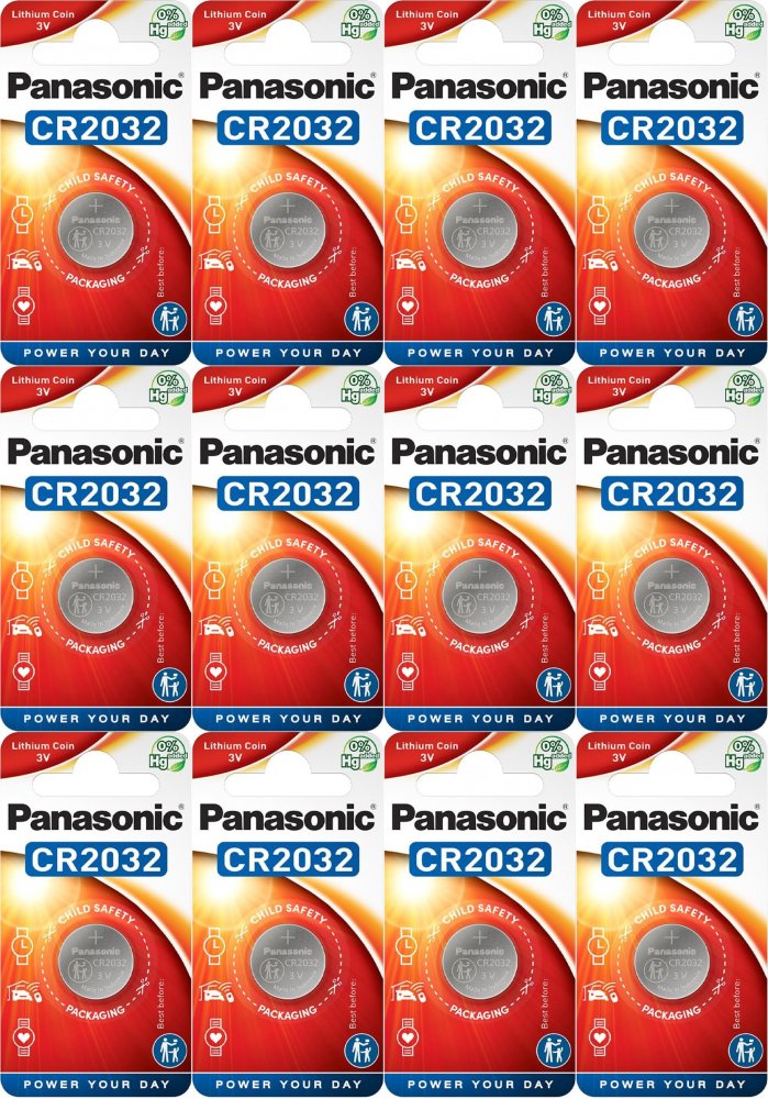 12x Bateria litowa Panasonic, 3V, CR2032, 1 sztuka