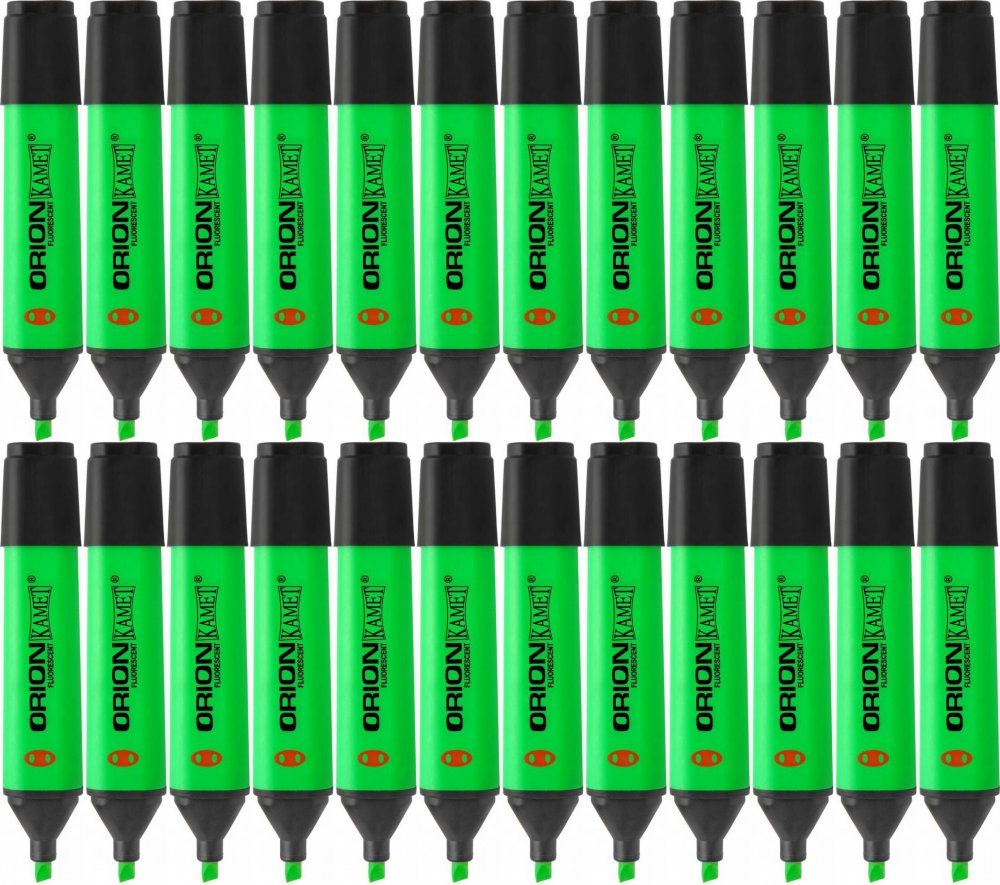 24x Zakreślacz Kamet, Orion, ścięta, zielony