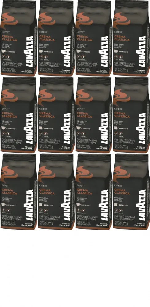 12x Kawa ziarnista Lavazza Crema Classica Expert, 1kg