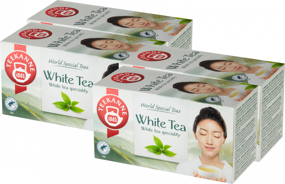 4x Herbata biała w kopertach Teekanne White Tea, 20 sztuk x 1.25g