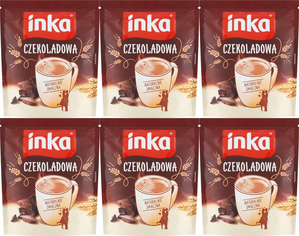 6x Kawa Inka, zbożowa o smaku czekoladowym, 200g
