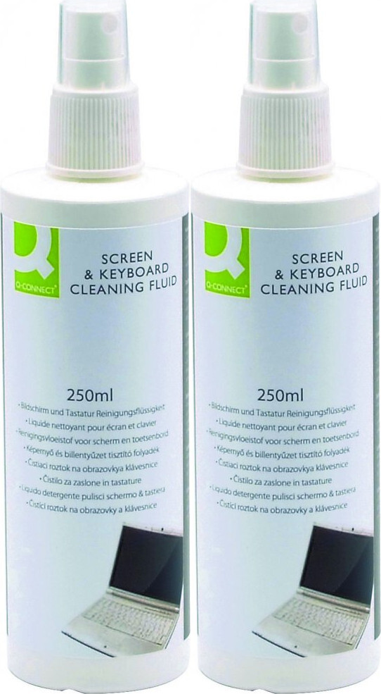 2x Spray do czyszczenia ekranów TFT/LCD/LED i klawiatur Q-connect, 250ml