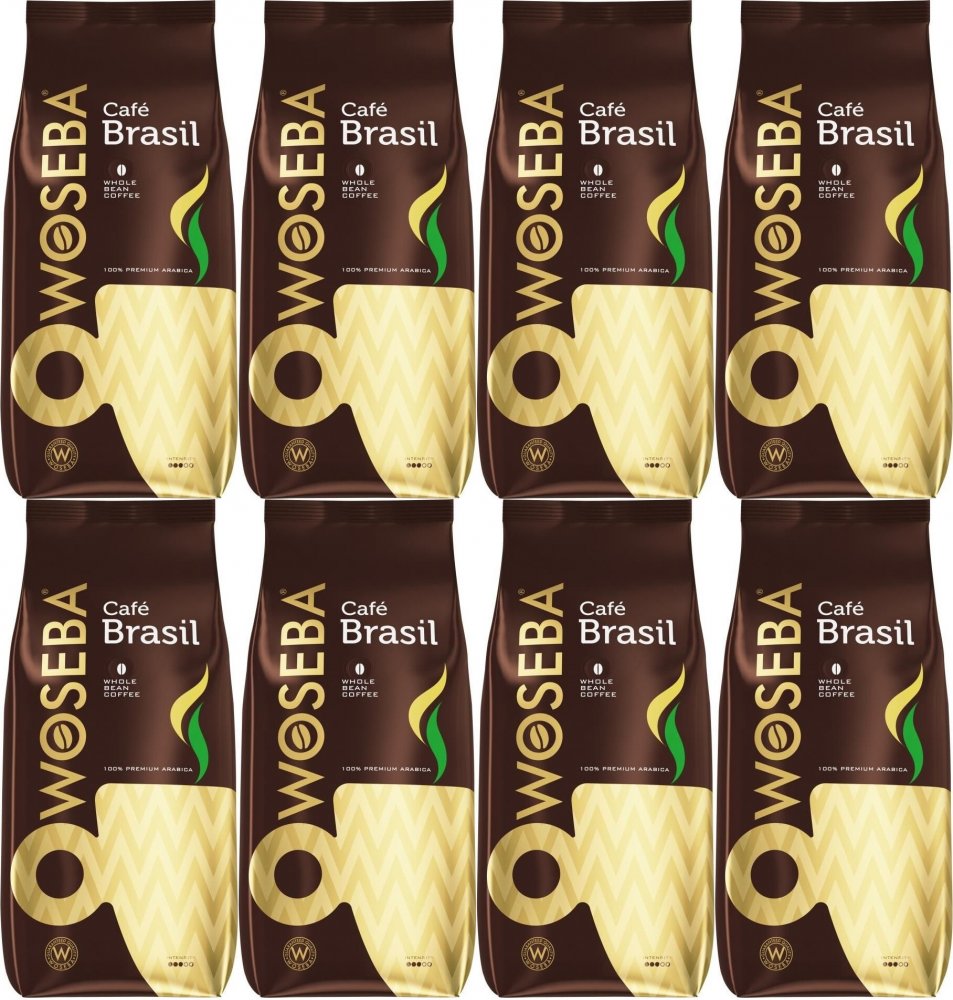 8x Kawa ziarnista Woseba Café Brasil, 1kg
