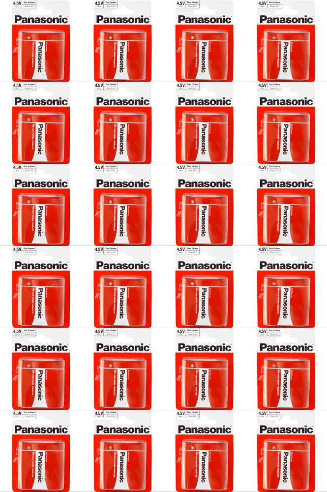 24x Bateria cynkowo-węglowa Panasonic, 3R12, 4.5V, 1 sztuka