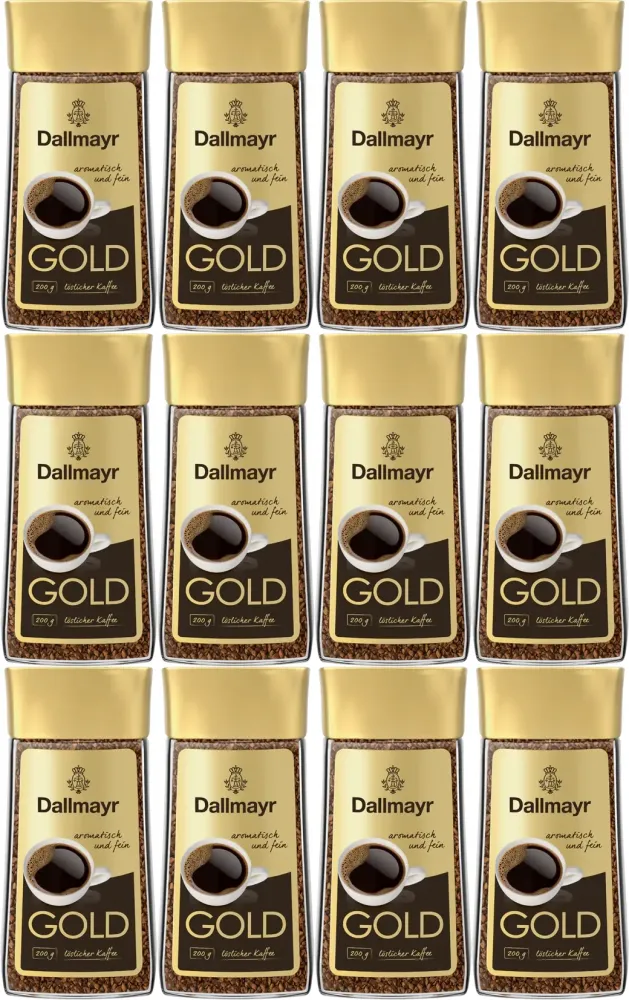 12x Kawa rozpuszczalna Dallmayr Glass Gold, 200g