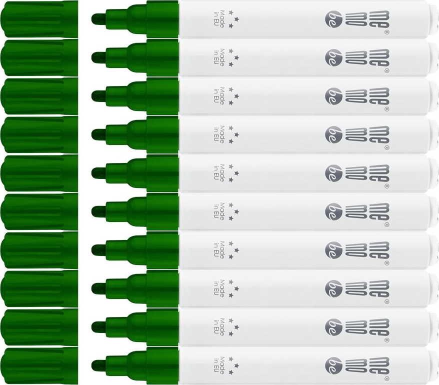 10x Marker olejowy MemoBe MM301, okrągła, 2-4mm, zielony