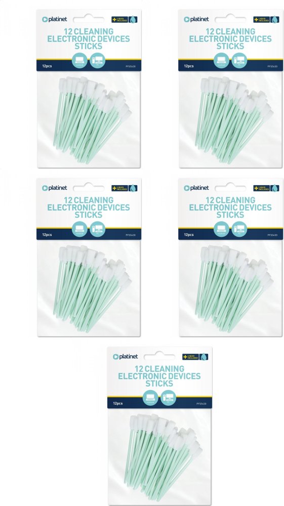 5x Zestaw czyszczący do klawiatury Platinet, patyczki + płyn