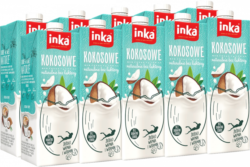 10x Napój kokosowy Inka, 1l