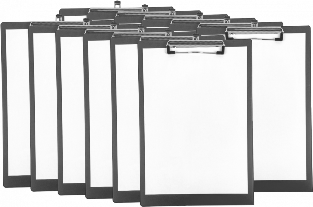 12x Clipboard Viking, A4, czarny
