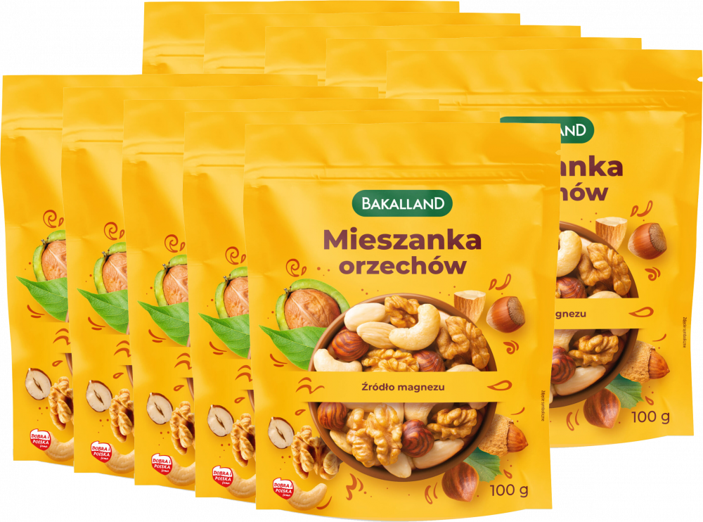 10x Mieszanka orzechów Bakalland, 100g