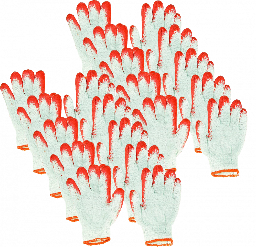 10x Rękawice powlekane Zosia Gosposia, rozmiar 9, mix kolorów