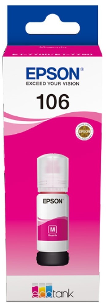 Tusz Epson 106 (C13T00R340), 70 ml, magenta (purpurowy)