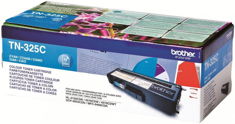 Toner Brother (TN325C), 3500 stron, cyan (błękitny)