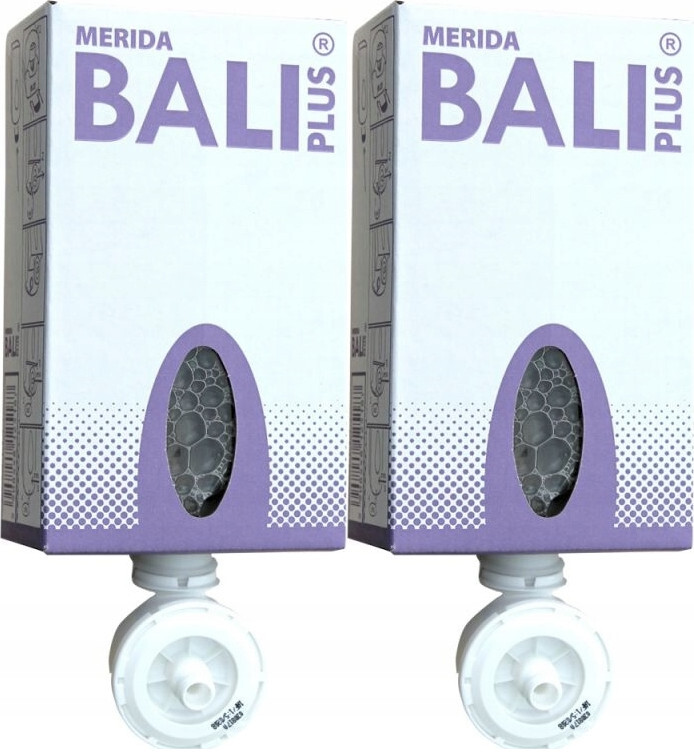 2x Mydło w pianie Merida Bali Plus, do dozownika DM12/DM5, jednorazowy wkład, migdałowo-wiśniowy, 700g