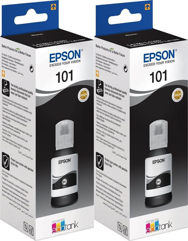 2x Tusz Epson 101 (C13T03V14A), 7500 stron, black (czarny)
