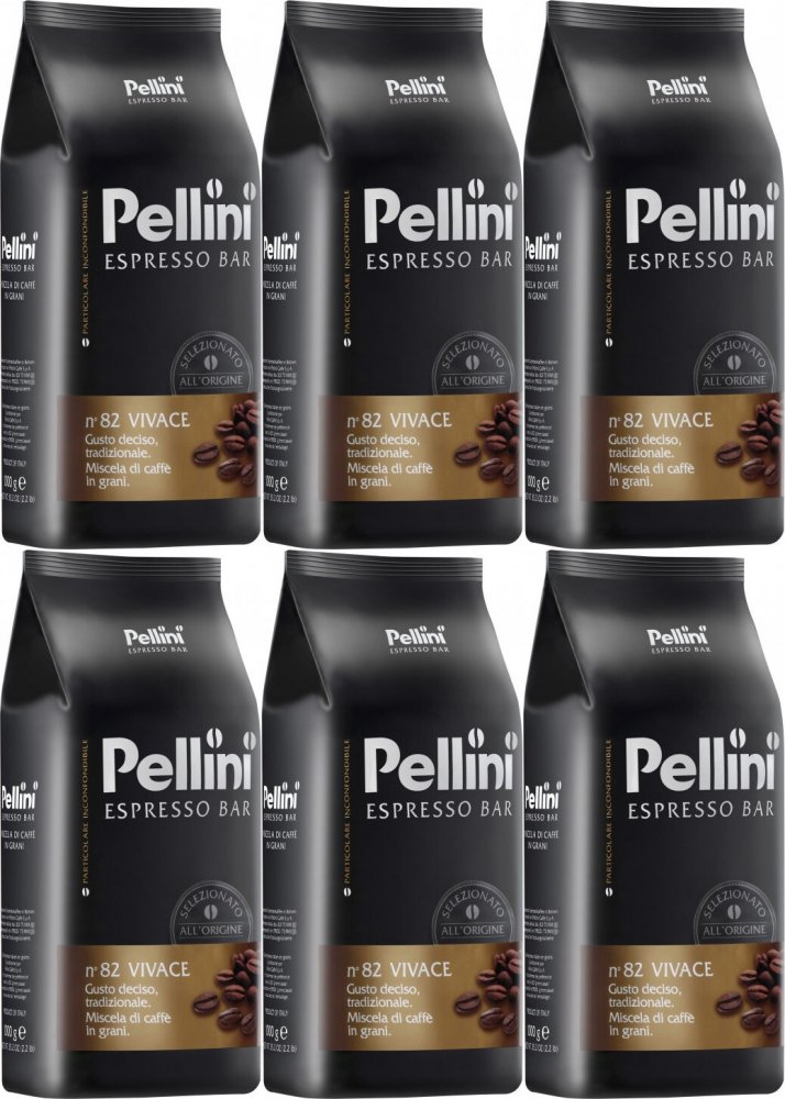 6x Kawa ziarnista Pellini Espresso Bar N 82 Vivace, 1kg