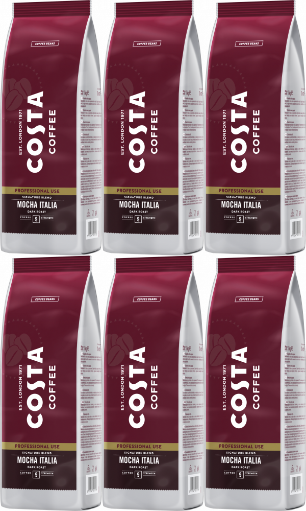 6x Kawa ziarnista Costa Professional Signature Blend Dark, 1kg
