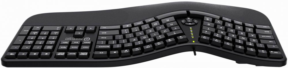 Klawiatura komputerowa Powerton Lana WPK500E US, przewodowa, USB, czarny