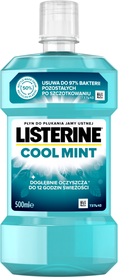 Płyn do płukania jamy ustnej Listerine Cool Mint, miętowy, 500 ml