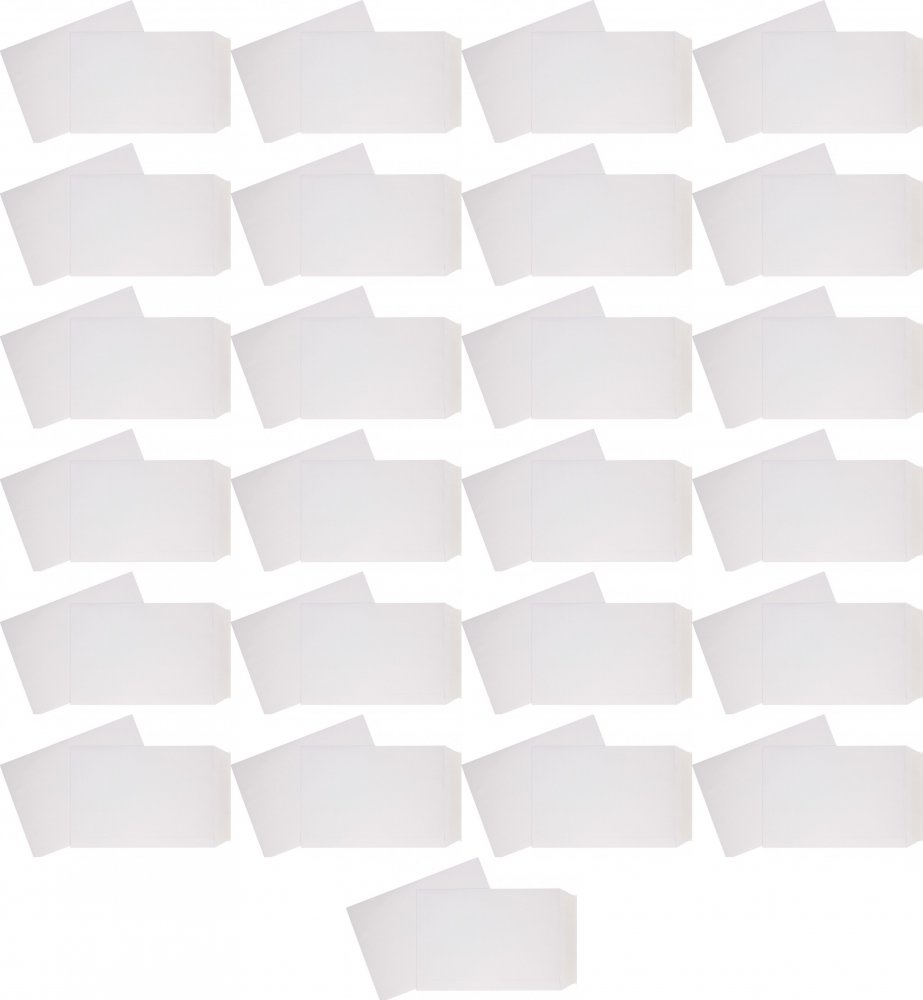 25x Koperta standardowa NC, B5, z paskiem HK,10 sztuk, biały