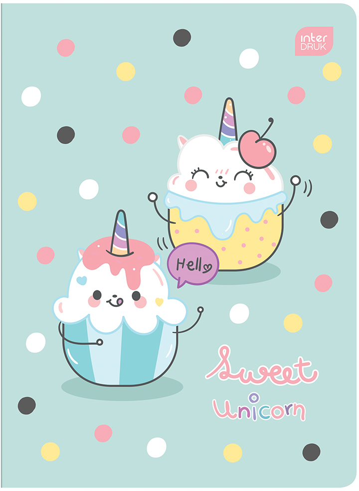 Zeszyt w kratkę Interdruk Magiczny, A5, 16 kartek, okładka PP, mix wzorów