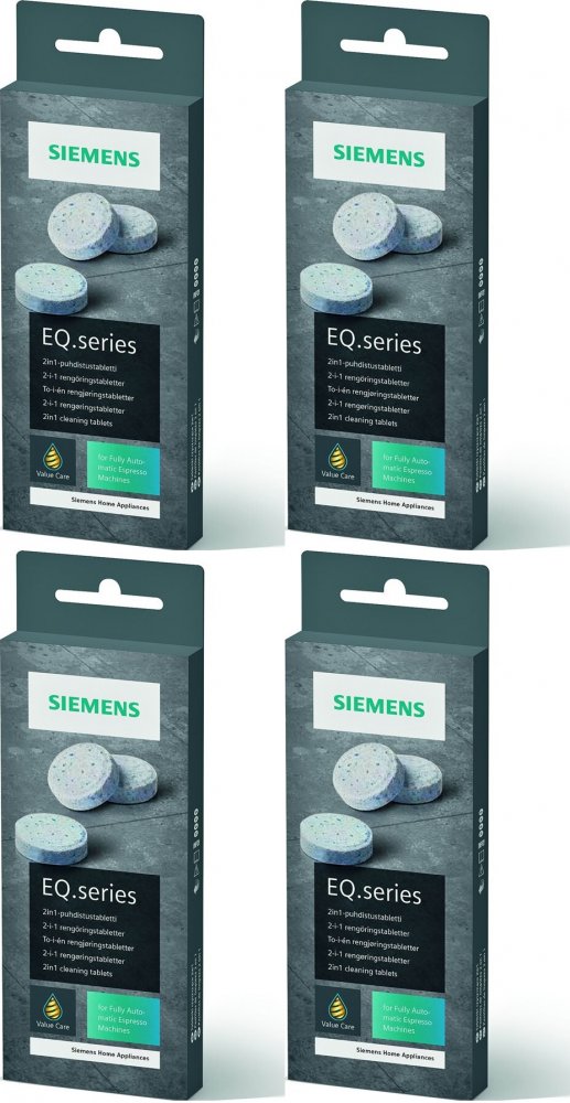 4x Tabletki czyszczące Siemens TZ80001, 10 sztuk x 2.7g