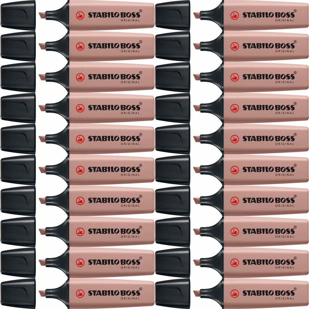 20x Zakreślacz Stabilo Boss Original Nature Colors Umbra 70/165, ścięta, umbra