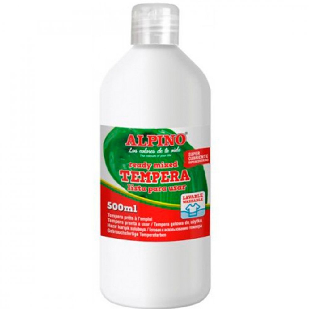 Farba plakatowa Alpino, w butelce, 500ml, biały