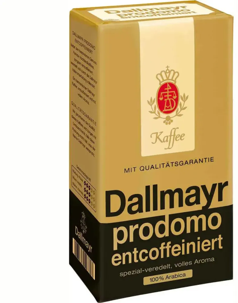Kawa bezkofeinowa Dallmayr Prodomo Entcoffeiniert, mielona, 500g