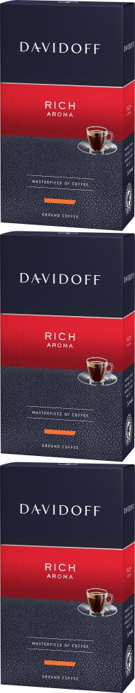 3x Kawa mielona Davidoff Rich Aroma, 250g