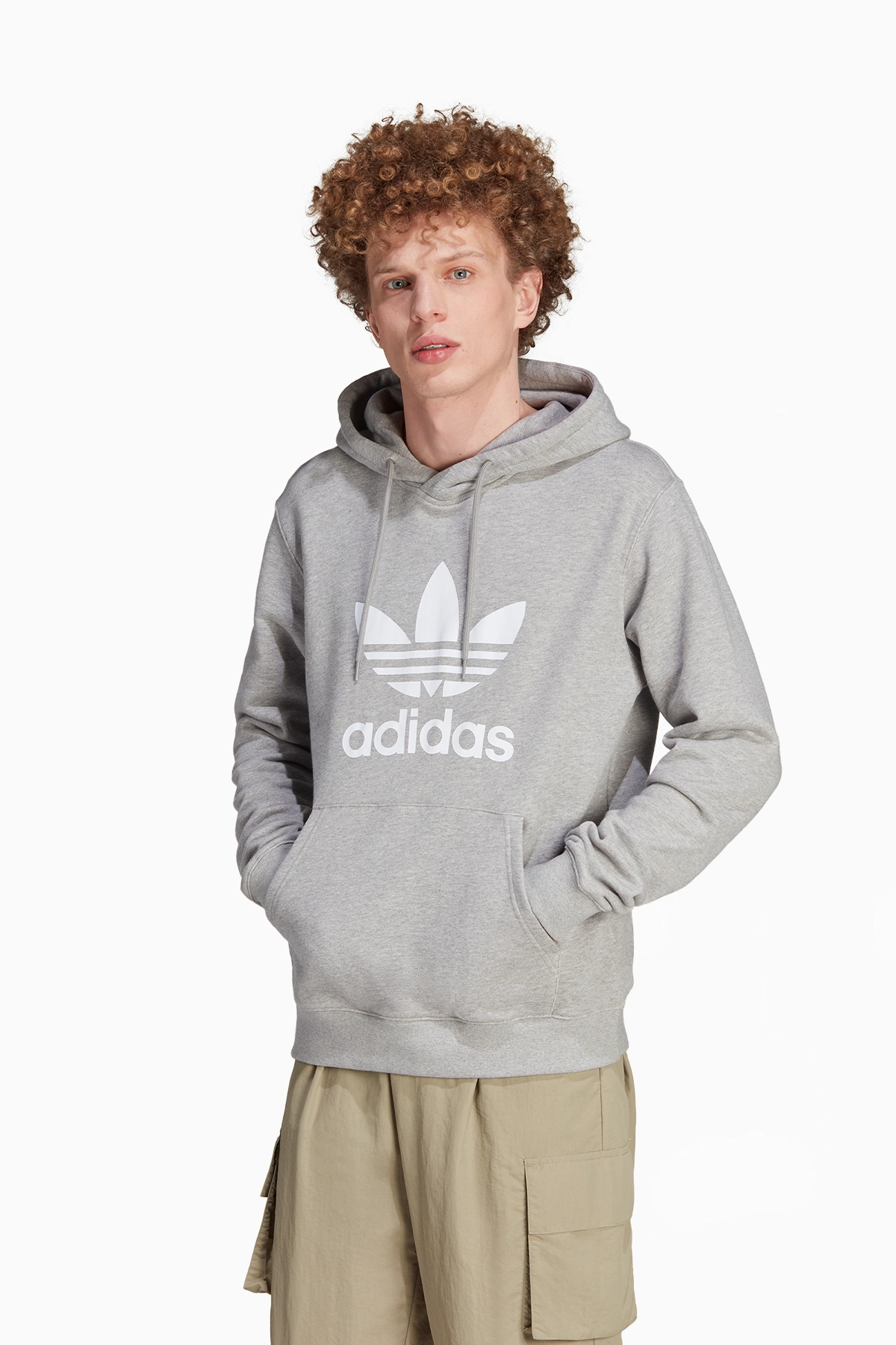 Bluza z kapturem adidas Adicolor Classics Trefoil - Szary