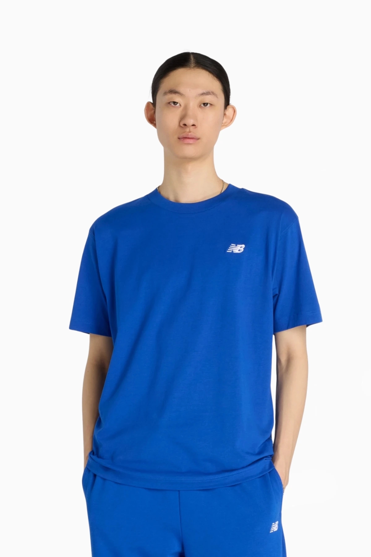 Koszulka New Balance Small Logo - Niebieski