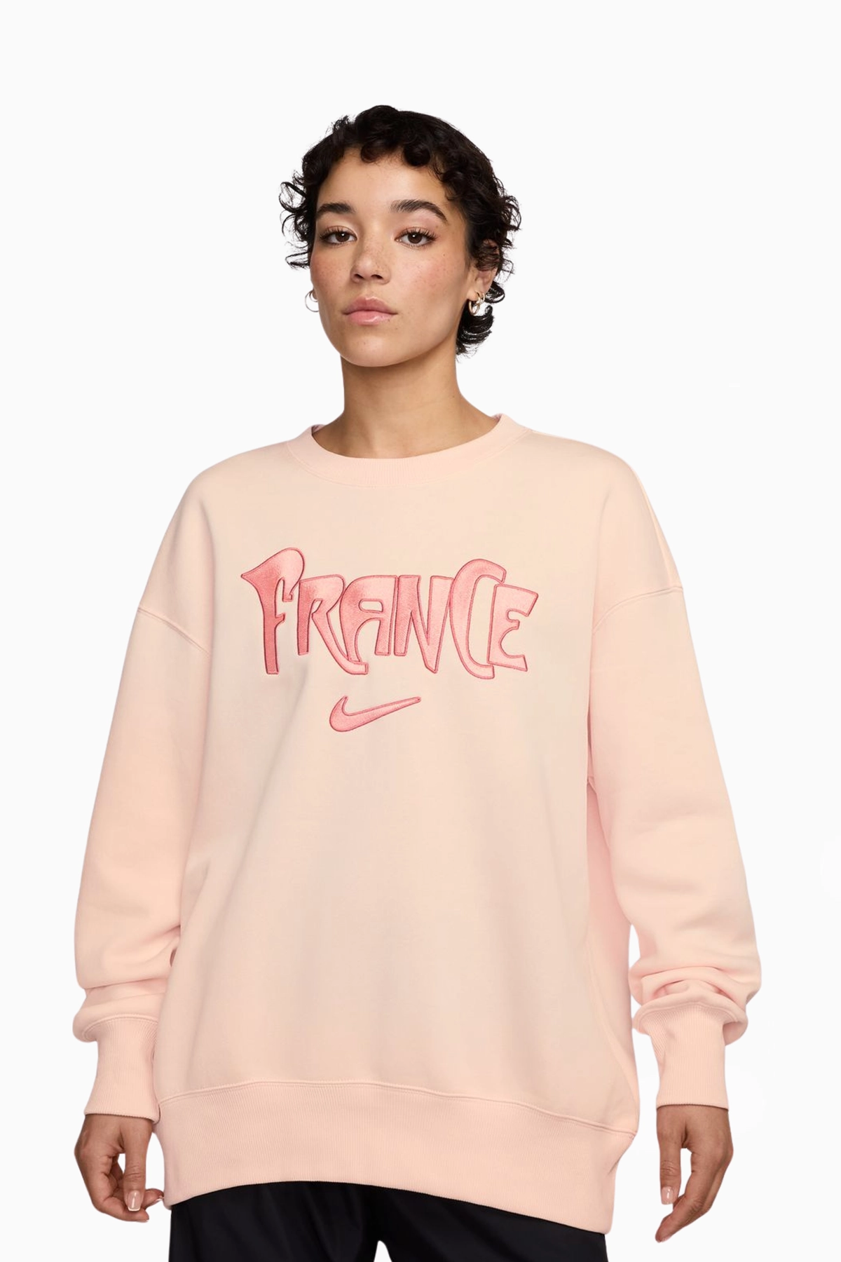 Bluza Reprezentacji Francji Nike 2025 Phoenix Fleece Damska - Różowy