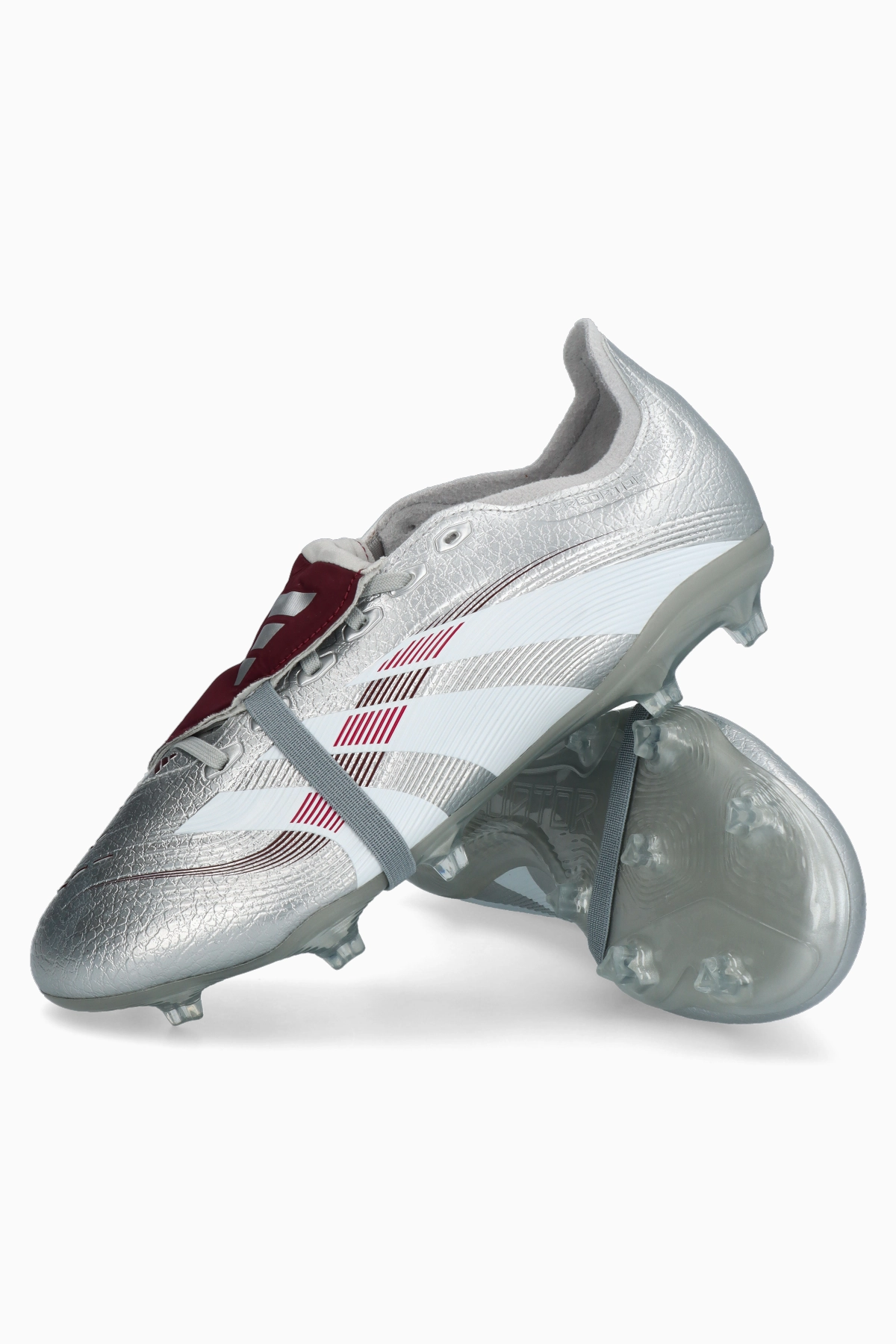 Korki adidas Predator League Bellingham FT FG - Srebrny