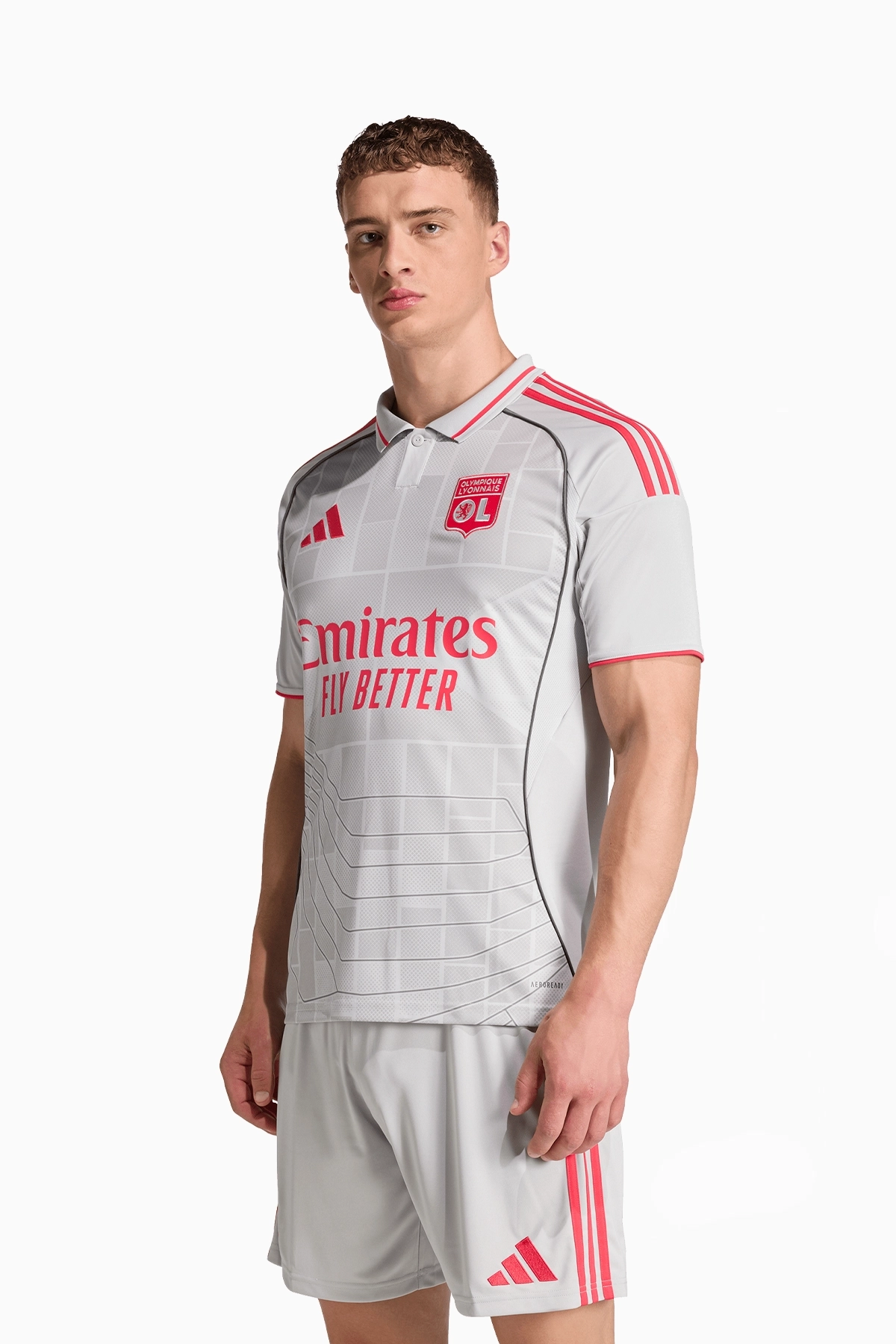 Koszulka adidas Olympique Lyon 25/26 Trzecia Replica - Szary