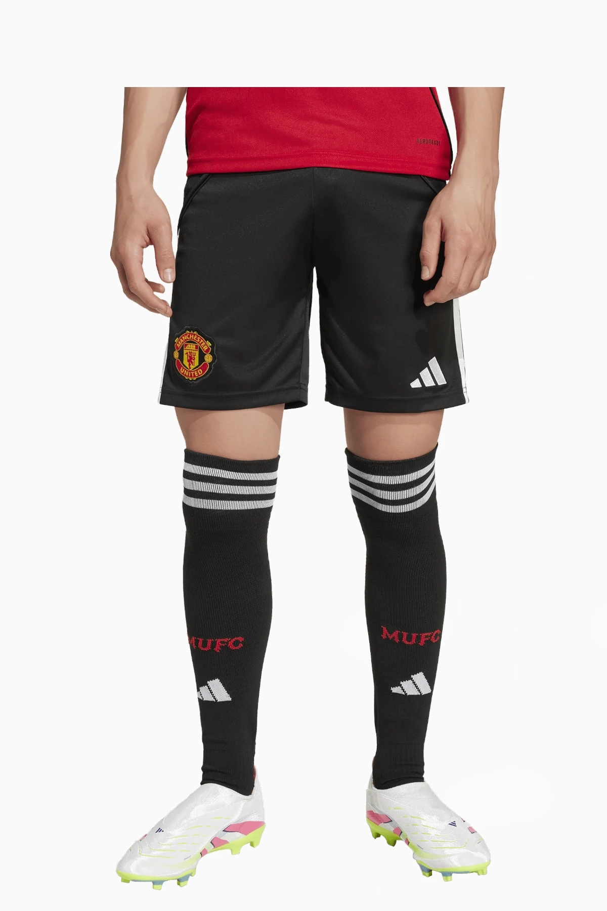 Spodenki adidas Manchester United 25/26 Domowe Junior - Czarny