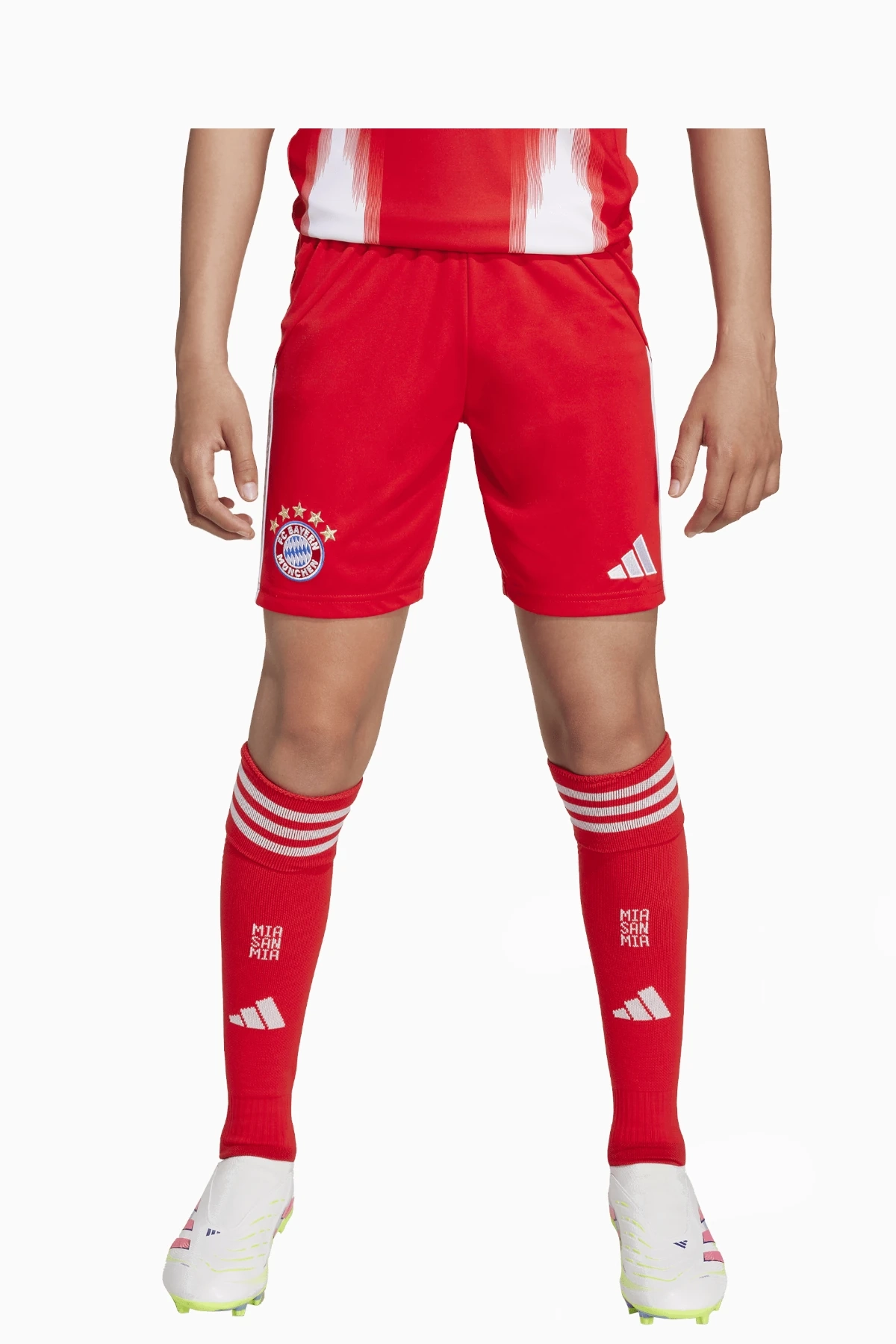 Spodenki adidas FC Bayern 25/26 Domowe Junior - Czerwony