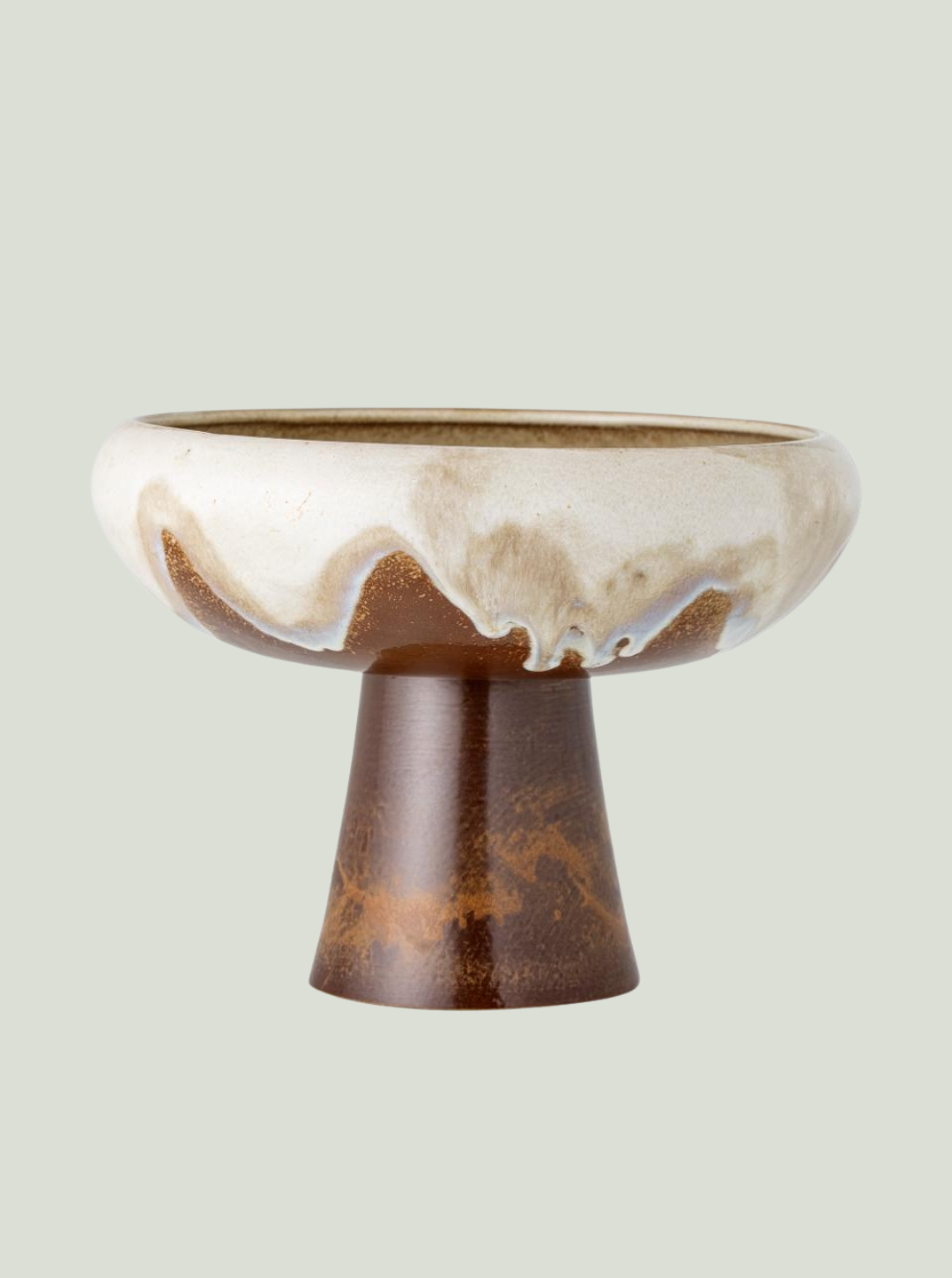 Taca Rivkah, brązowa, kamionka Bloomingville