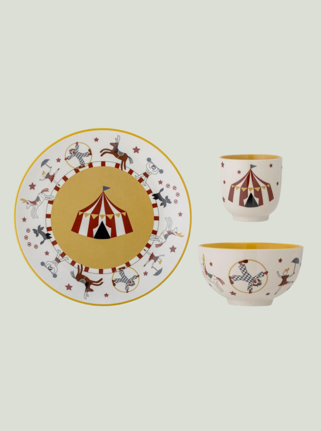 Zestaw zastawy stołowej Cilan, natura, kamionka BLOOMINGVILLE MINI